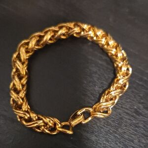 Gold Tone Braided Bracelet By MONET